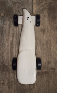 Pinewood Derby Car in Shape of Tooth
